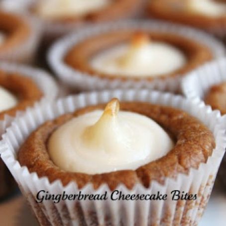 Gingerbread Cheesecake Bites