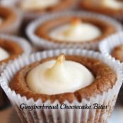 Gingerbread Cheesecake Bites