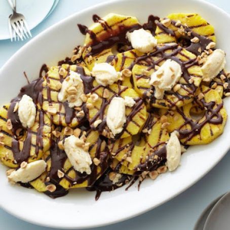 Grilled Pineapple with Nutella