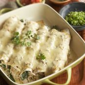Creamy Chicken Enchiladas