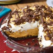 No-Bake Peanut Butter Cup Cream Pie