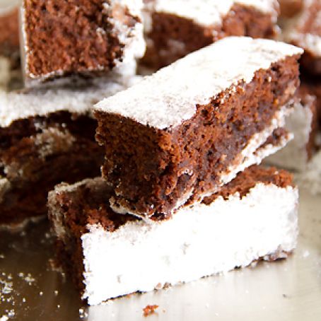 Double Chocolate Brownies with Crushed Almond & Espresso