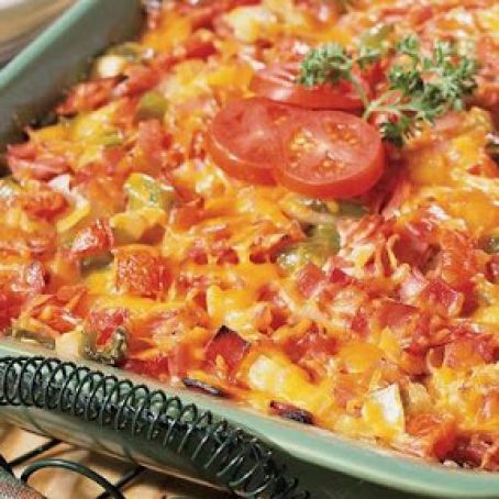 Ham and Veggie Strata