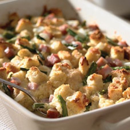 Asparagus Strata with Sourdough