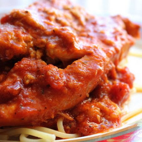Slow cooker Chicken Parmesan
