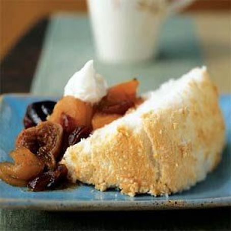 Angel Food Cake with Fall Fruit Compost