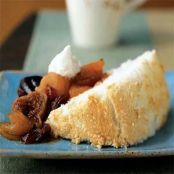 Angel Food Cake with Fall Fruit Compost