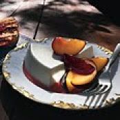 Yogurt Panna Cotta with Fresh Plums
