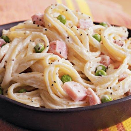 Cheesy Ham and Noodles