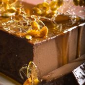 Dark Chocolate Flan With Pumpkinseed Praline
