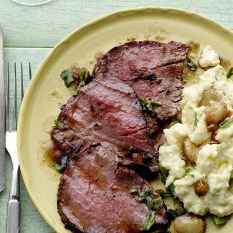 Beef Tenderloin with Skordalia