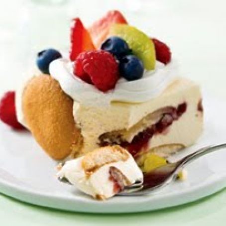 Lemon-Raspberry Mousse Squares