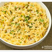 Egg Noodles With Three Onion Cream Sauce