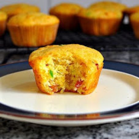Corn Muffins with Bacon, Cheddar Cheese and Jalapeno