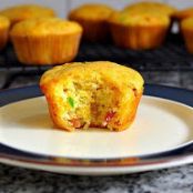 Corn Muffins with Bacon, Cheddar Cheese and Jalapeno