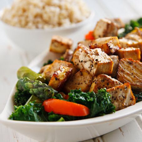 Tofu: Thai Black Pepper and Garlic Tofu