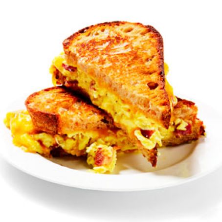 Griddled Egg-and-Bacon Sandwich