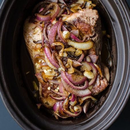 Slow Cooker Brisket and Onions
