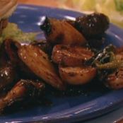 Red, White and Blue Grilled BBQ Potato Salad