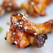 chicken wings - honey soy