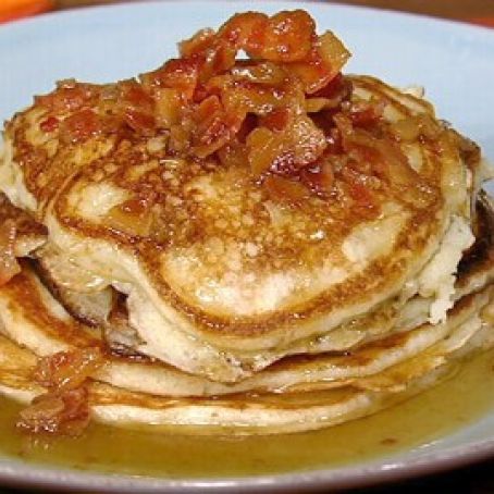 Daphne Oz's Bacon Pancakes with Maple Bourbon Butter Sauce