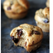 30 minute Skinny Banana Chocolate Chip Muffins