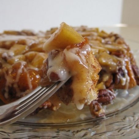 Upside Down Apple Coffee Cake