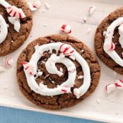 Peppermint Hot Cocoa Cookies
