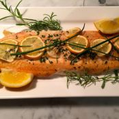 TROUT - Oven-Cooked, Cedar-Planked Trout (or Char)