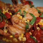 Michael Symon's Shrimp with Corn and Basil