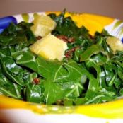 Citrus Collards with Raisins Redux