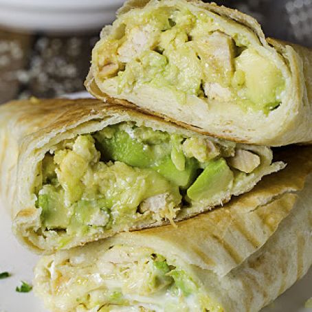 Chicken Avocado Burritos