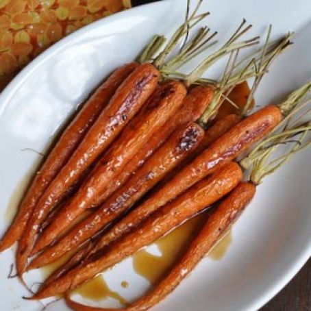 Carrots, Paprika-Roasted, Bourbon-Glazed
