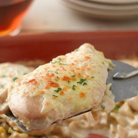 Jamie's Creamy Baked Chicken Stroganoff