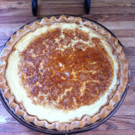 Homemade Egg Custard Pie