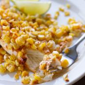 Tilapia with Roasted Corn {Fridays with Rachael Ray}