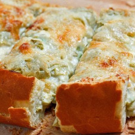 Cheesy Artichoke Dip Bread