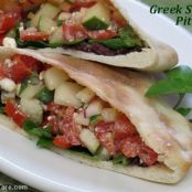 Greek Salad Pitas w/ Tapenade
