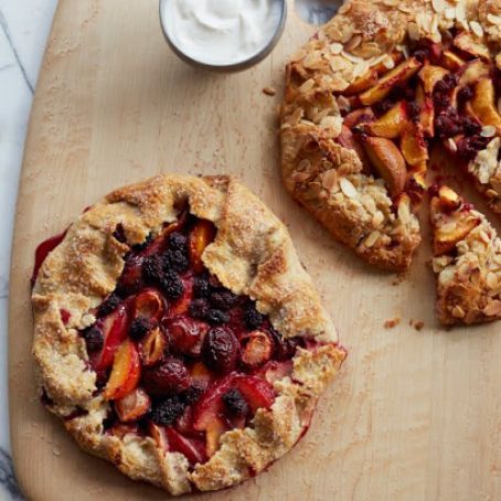 Peach Raspberry Galette