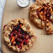 Peach Raspberry Galette