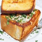 Bread Bowl Chicken Pot Pie (Coffin Bread) Recipe | SAVEUR