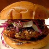 Smoky Pork Burgers With Fennel and Red Cabbage Slaw