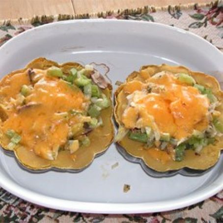 Cheesy Acorn Squash