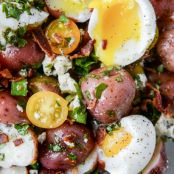 Potato Salad-Bacon Blue with Soft Boiled Eggs