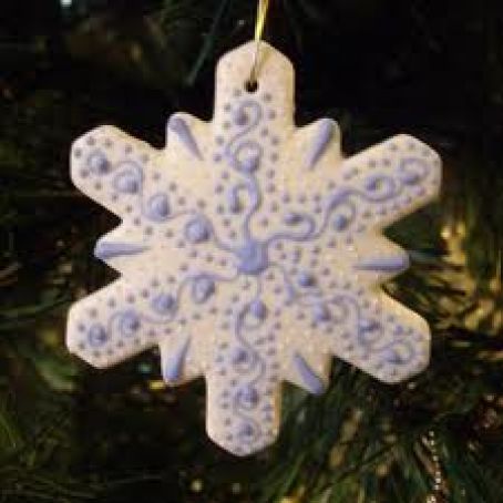 Salt Dough Snowflakes
