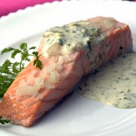 OVEN POACHED SALMON FILLETS