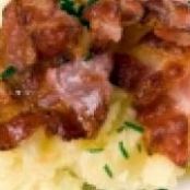 Gorgonzola Deviled Eggs with Crispy Bacon and Chives