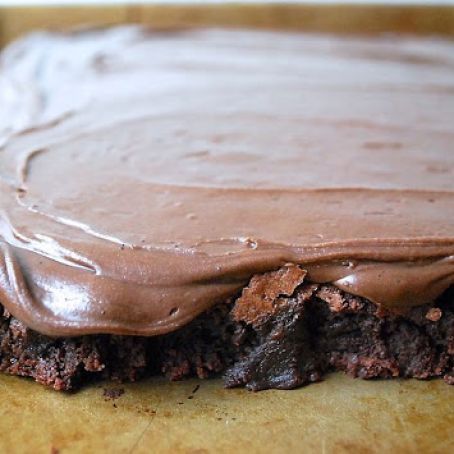 Chocolate Buttermilk-Frosted Brownies