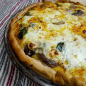 Spinach Mushroom and Goat Cheese Quiche