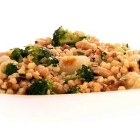 Fregola Salad with Broccoli and Cipollini Onions